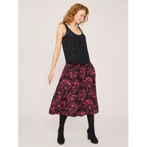 White Stuff Maeva Midi Skirt, Black - Black - Female - Size: 18