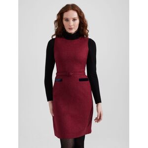 Hobbs Diane Wool Shift Dress, Pink/Multi - Pink/Multi - Female - Size: 12