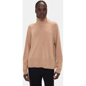 Whistles Cashmere Raglan Sleeve Roll Neck Jumper - Camel - Female - Size: XS