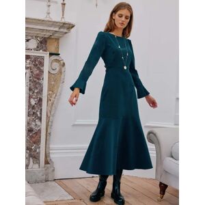 Aspiga Rachel Corduroy Midi Dress - Teal - Female - Size: XS