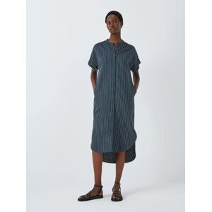 John Lewis Stripe Linen Tunic, Navy/Multi - Navy/Multi - Female - Size: 10