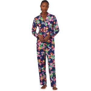 Lauren Ralph Lauren Floral Notch Neck Pyjamas, Navy/Multi - Navy/Multi - Female - Size: M