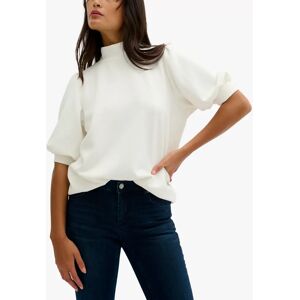 MY ESSENTIAL WARDROBE Puff Sleeve Turtleneck Blouse - Snow White - Female - Size: XS