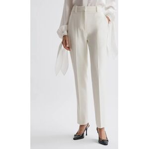 Reiss Mila Slim Fit Trousers, Off White - Off White - Female - Size: 8