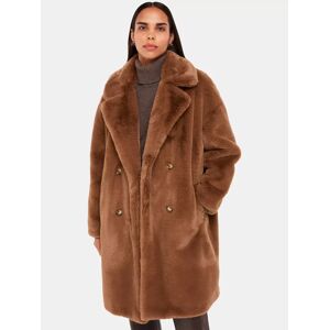 Whistles Teddy Faux Fur Coat, Brown - Brown - Female - Size: XS