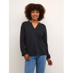 KAFFE Kirsten Blouse, Blue/Black - Blue/Black - Female - Size: S