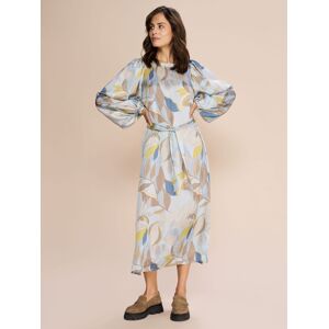 MOS MOSH Rosaleen Loose Midi Dress, Blue/Multi - Blue/Multi - Female - Size: XS