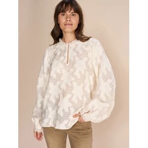 MOS MOSH Novia Broderie Anglaise Blouse, Sea Salt - Sea Salt - Female - Size: XS