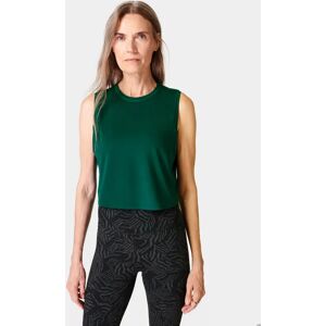 Sweaty Betty Breathe Easy Crop Muscle Tank Top - Retro Green - Female - Size: M