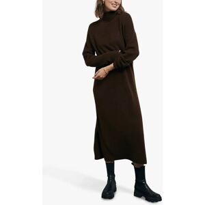 A-VIEW Penny Knit Wool Blend Jumper Dress - 117 Brown - Female - Size: L