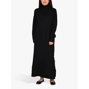 A-VIEW Penny Knit Wool Blend Jumper Dress - 999 Black - Female - Size: L