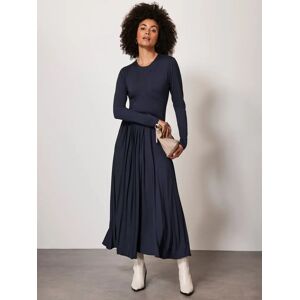 Mint Velvet Jersey Midi Dress, Dark Blue - Dark Blue - Female - Size: S