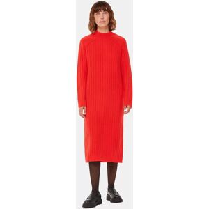 Whistles Petite Ribbed Knit Midi Dress, Red - Red - Female - Size: XS