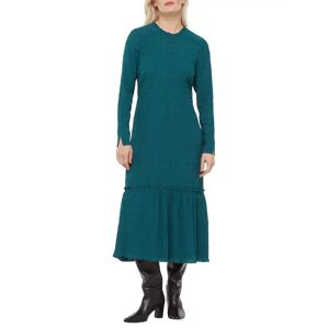 Whistles Petite Mila Textured Midi Dress, Green - Green - Female - Size: 16