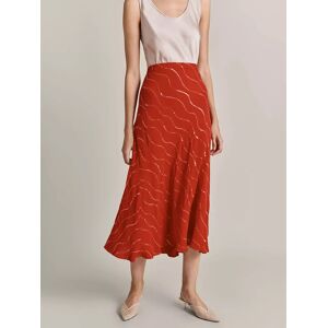 Ghost Eva Midi Skirt - Red - Female - Size: XS