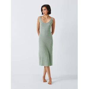 John Lewis Anice Ribbed Nightdress - Sage - Female - Size: L