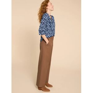 White Stuff Tailored Wide Leg Trousers, Mid Tan - Mid Tan - Female - Size: 6