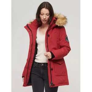 Superdry Everest Parka Coat - Deep Red - Female - Size: 10