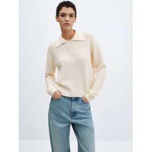 Mango Palau Polo Neck Jumper - Light Beige - Female - Size: XS