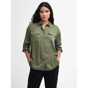 Barbour International Nebula Shirt, Deep Covert Green - Deep Covert Green - Female - Size: 14