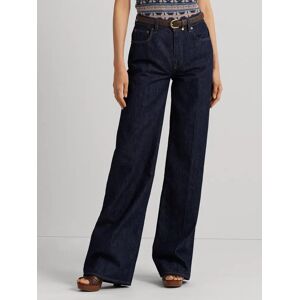 Lauren Ralph Lauren Mid Rise Wide Leg Jean, Blue - Blue - Female - Size: 10