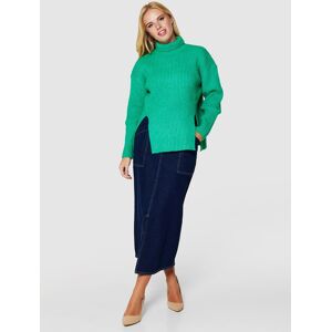 Closet London Ribbed Jumper - Green - Female - Size: M