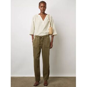 Gerard Darel Colombe Linen Blend Jeans, Khaki Green - Khaki Green - Female - Size: 8