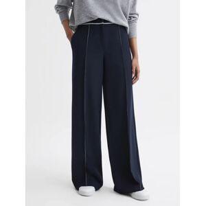 Reiss Oriel Longline Trousers, Navy - Navy - Female - Size: 10