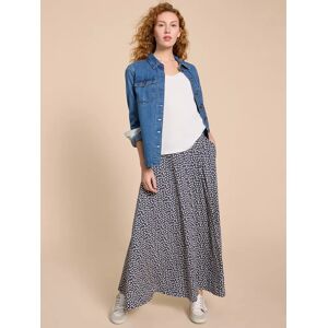 White Stuff Jada Ecovero Maxi Skirt, Blue/Multi - Blue/Multi - Female - Size: 14