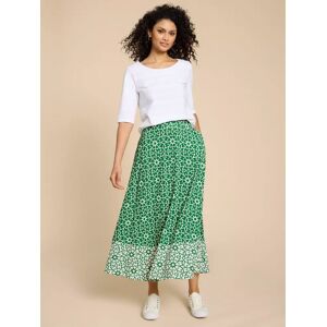 White Stuff Jada Ecovero Maxi Skirt, Green/Multi - Green/Multi - Female - Size: 14