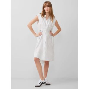 French Connection Rhodes Shirt Dress - White/Cashmere - Female - Size: L
