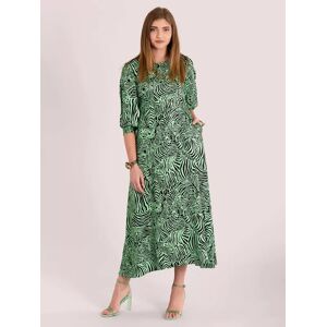 Closet London Split Sleeve A-Line Midi Dress, Green - Green - Female - Size: 10