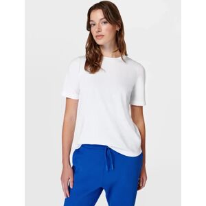 Sweaty Betty Essential Organic Cotton Blend Crew Neck T-Shirt - White - Female - Size: XS