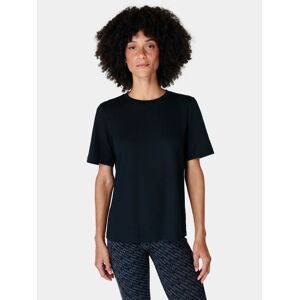 Sweaty Betty Essential Organic Cotton Blend Crew Neck T-Shirt - Black - Female - Size: XS
