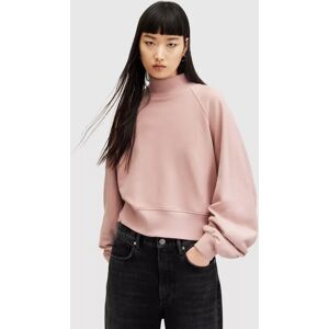 AllSaints Dana Relaxed Back Zip Sweatshirt - Dusty Pink Orchid - Female - Size: L