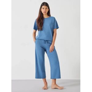 HUSH Mila Cotton Culotte Pyjamas, Sky Blue - Sky Blue - Female - Size: XS