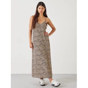 HUSH Eloise Abstract Print Maxi Dress, Neutral/Black - Neutral/Black - Female - Size: 14