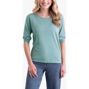 Celtic & Co. Linen Half Sleeve Sweatshirt, Sage - Sage - Female - Size: 8