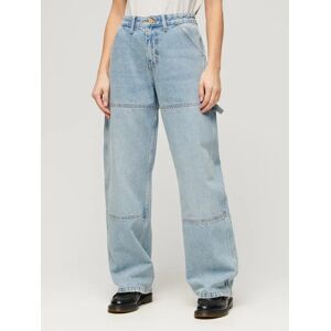 Superdry Mid Rise Denim Carpenter Jeans, Beachwood - Beechwood - Female - Size: W28/L30