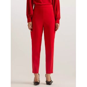 Ted Baker Manabut Slim Leg Tailored Trousers, Red - Red - Female - Size: 12