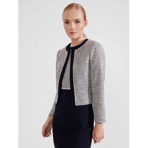 Hobbs Petite Laurie Jacket, Navy/Ivory - Navy/Ivory - Female - Size: 22