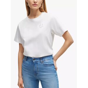 Hugo Boss BOSS Elphi Crew Neck Relaxed T-Shirt, White - White - Female - Size: L