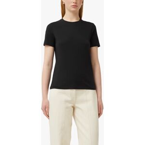 Jigsaw Supima Cotton Crew Neck T-Shirt - Black - Female - Size: XS