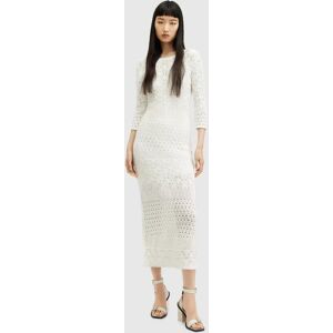 AllSaints Briar Knitted Midi Dress, Chalk White - Chalk White - Female - Size: L