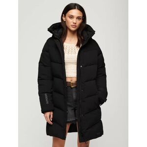 Superdry City Chevron Padded Parka Jacket, Black - Black - Female - Size: 10