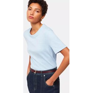 Whistles Rosa Double Trim T-Shirt - Pale Blue - Female - Size: XS