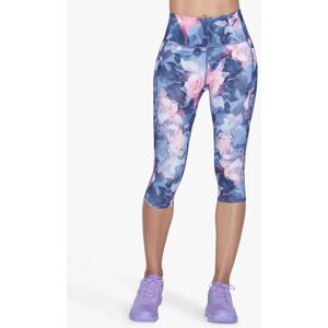 Skechers Go Walk Summer Rose Capri Leggings, Navy/Hot Pink - Navy/Hot Pink - Female - Size: L