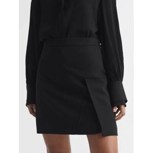 Reiss Erin Split Detail Mini Skirt, Black - Black - Female - Size: 12