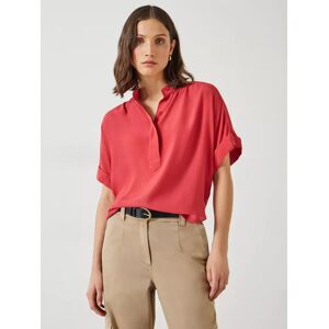 HUSH Anika Short Sleeve Blouse - Dark Red - Female - Size: 18