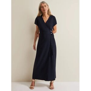 Phase Eight Liv Ecovero Wrap Maxi Dress, Navy - Navy - Female - Size: 6